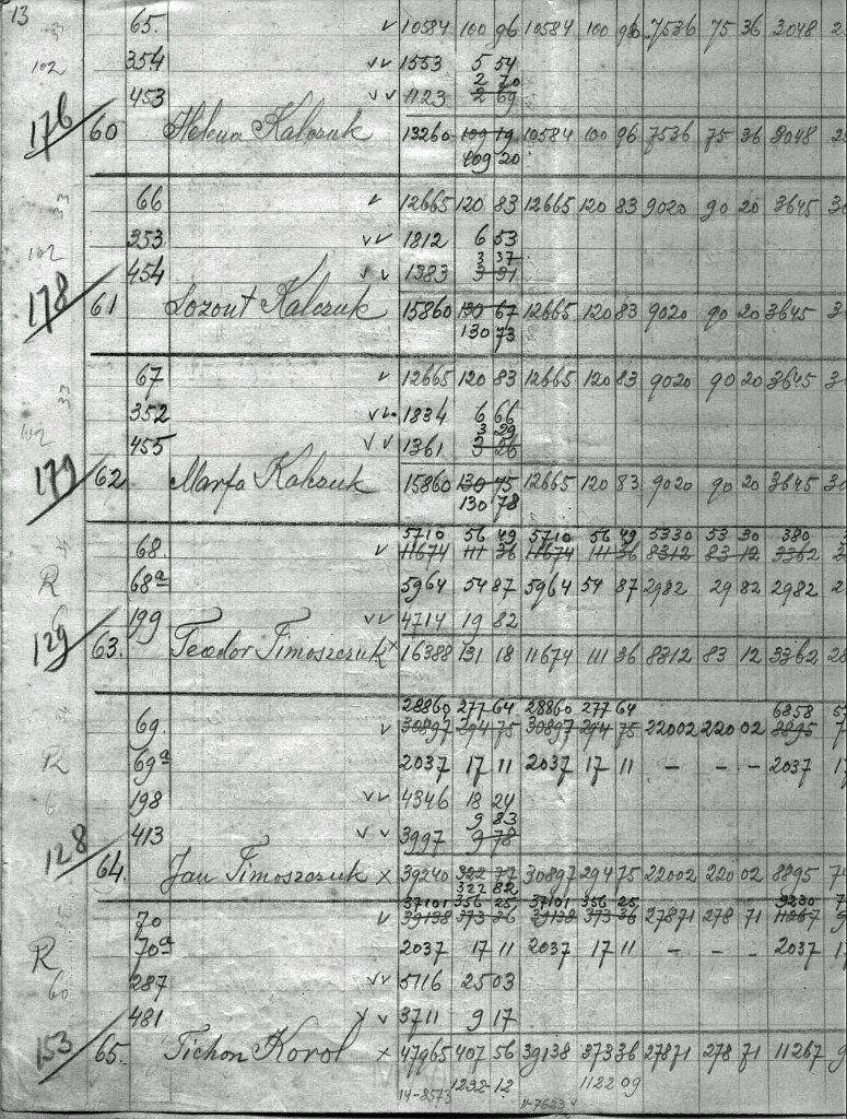 KKE 5966-14.jpg - Dok. Scalenie gruntów (częsciowa scany czarno-białe), Krupy, gmina Poddębice, powiat Łuck, 1934 r.